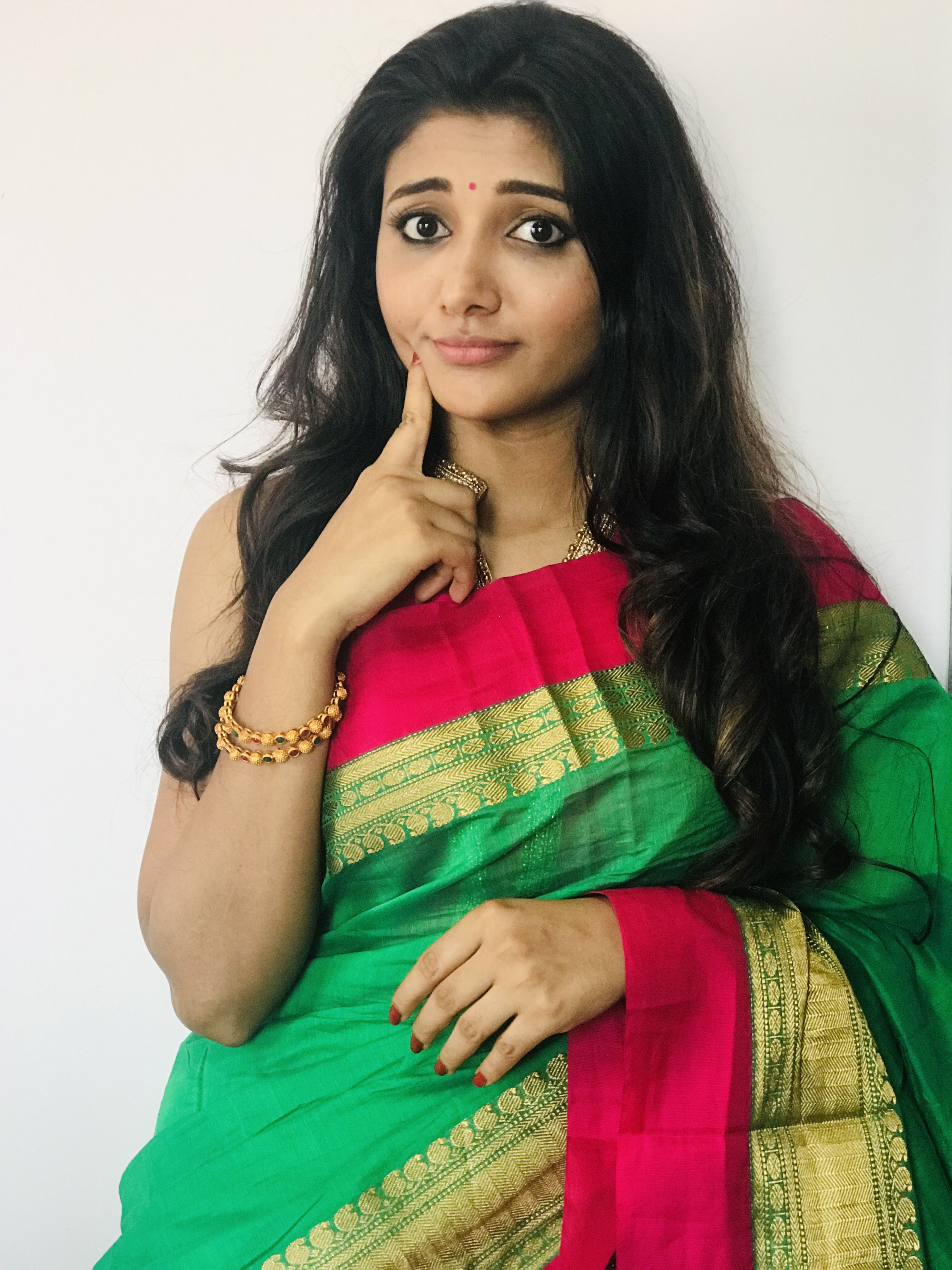 Actress Adhiti Treditional Look Latest Photoshoot Stills