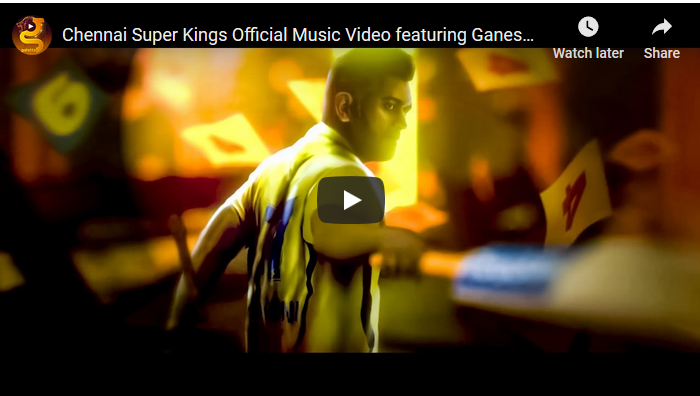 Chennai Super Kings Official Music Video featuring