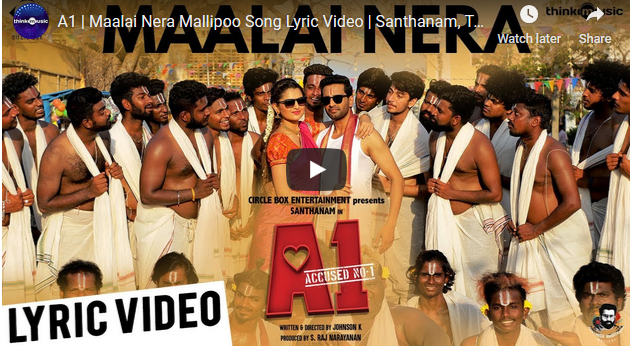 A1 | Maalai Nera Mallipoo Song Lyric Video