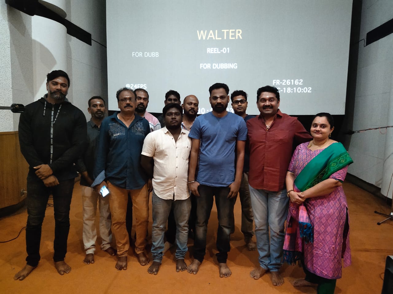 சிபிராஜின் “வால்டர்” படத்தின் டப்பிங் தொடங்கியது !
