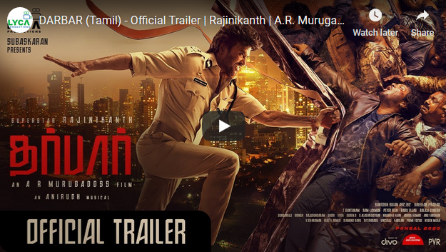 DARBAR (Tamil) – Official Trailer