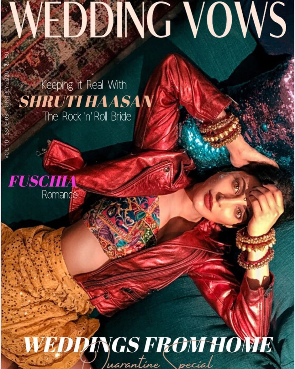 Shruti Haasan adorns the cover of Wedding Vows!