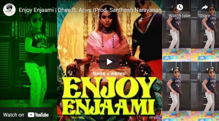 Enjoy Enjaami | Dhee ft. Arivu (Prod. Santhosh Narayanan) Dance Cover |