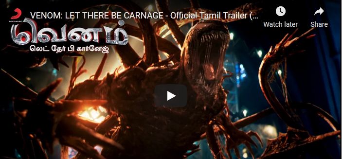 VENOM: LET THERE BE CARNAGE – Official Tamil Trailer