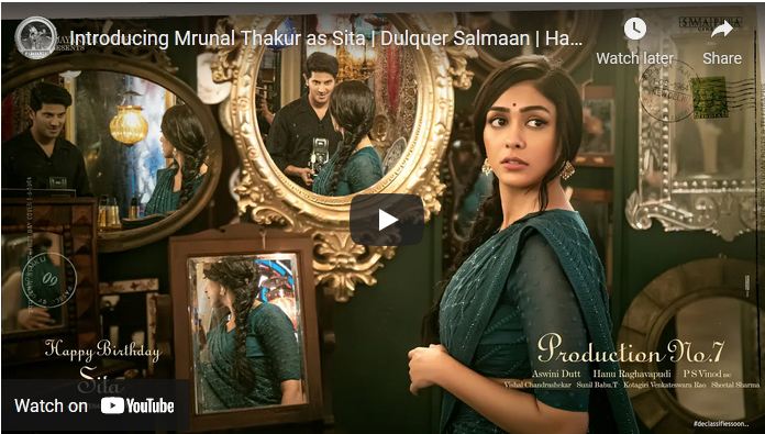 Introducing Mrunal Thakur as Sita!