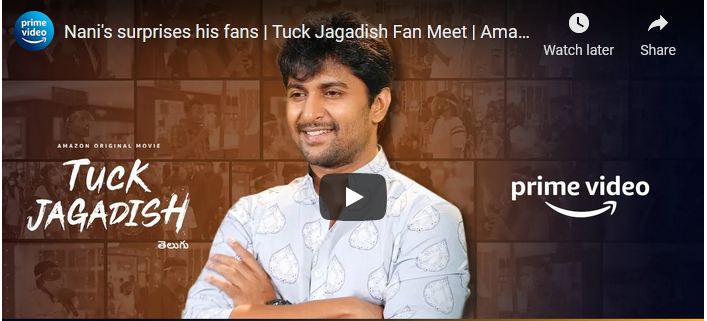 Nani’s surprises his fans | Tuck Jagadish Fan Meet
