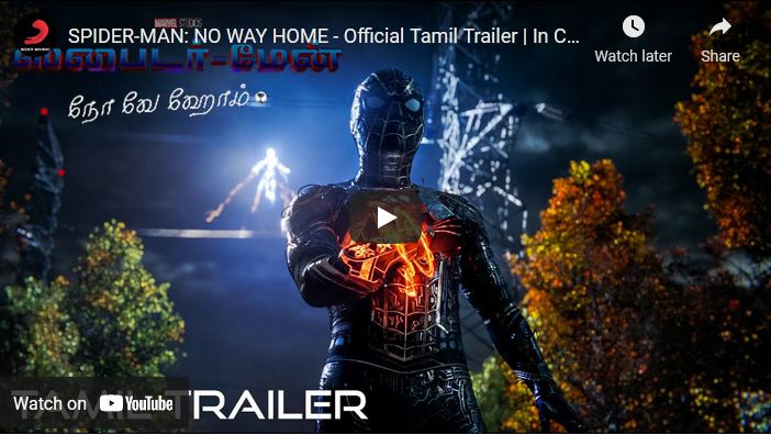 SPIDER-MAN: NO WAY HOME – Official Tamil Trailer