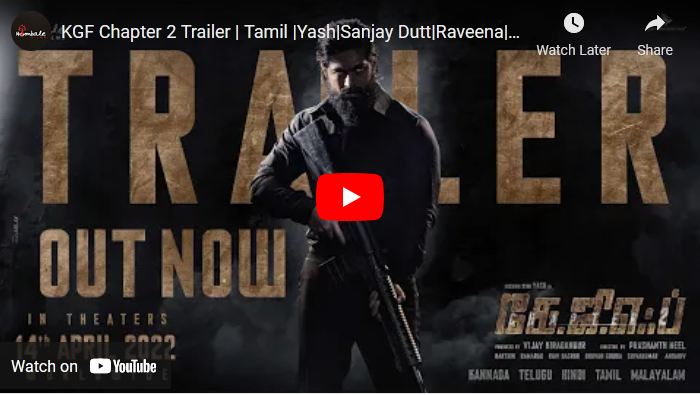 KGF Chapter 2 Trailer | Tamil