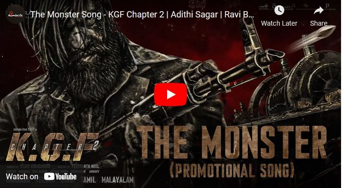 The Monster Song – KGF Chapter 2