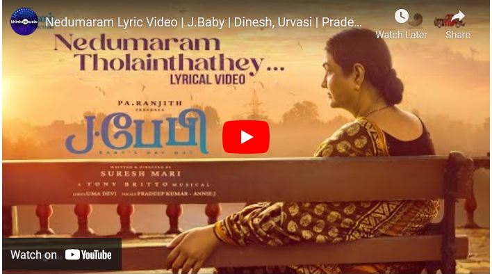 Nedumaram Lyric Video | J.Baby