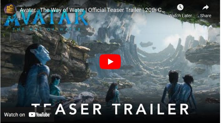 Avatar : The Way of Water | Official Teaser Trailer
