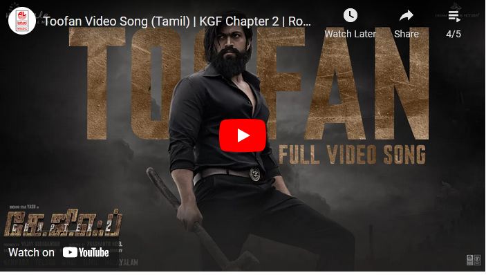 Toofan Video Song (Tamil) | KGF Chapter 2