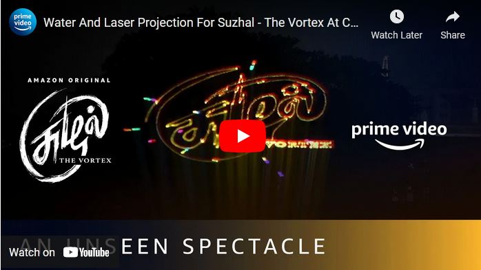 Water And Laser Projection For Suzhal – The Vortex