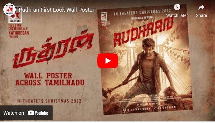 Rudhran First Look Wall Poster