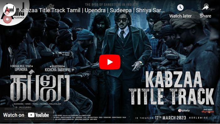 Kabzaa Title Track Tamil