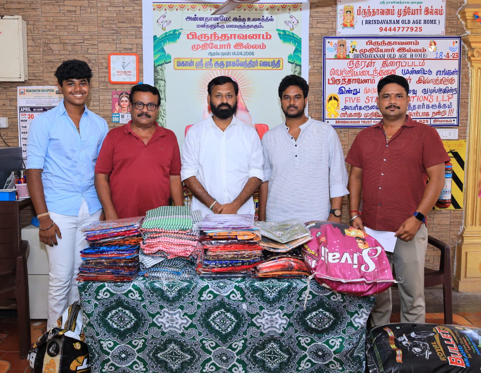 ‘ருத்ரன்’ படத்தின் வெற்றியை முதியோர் இல்லத்தில் கொண்டாடிய  படக்குழுவினர்!