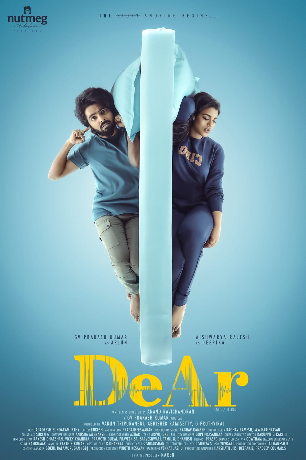 ஜி வி பிரகாஷ் குமார்- ஐஸ்வர்யா ராஜேஷுடன் இணைந்து நடிக்கும் ‘டியர்’ படத்தின் ஃபர்ஸ்ட் லுக் வெளியீடு!