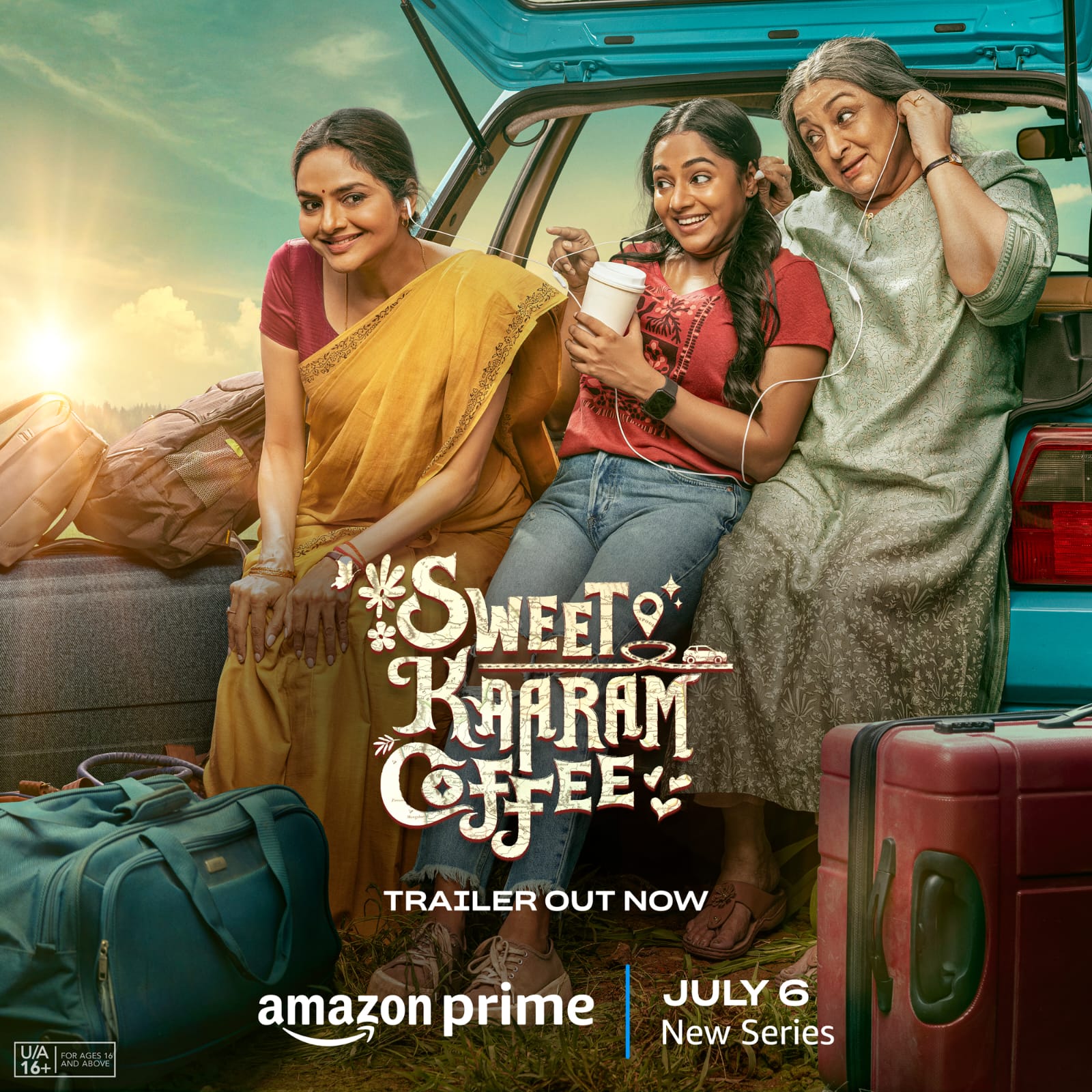 ஸ்வீட் காரம் காபி  திரைப்படத்தின் டிரெய்லரை வெளியிடும் பிரைம் வீடியோ!