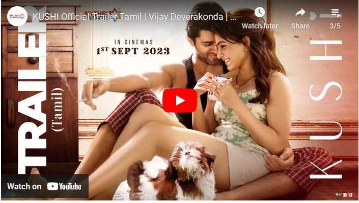 KUSHI Official Trailer Tamil