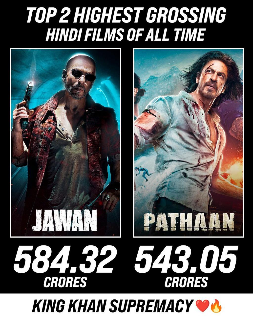 ஒரே ஆண்டில் ஜவான் மற்றும் பதான் மூலம் சாதனை நிகழ்த்திய ஷாருக்கான்!